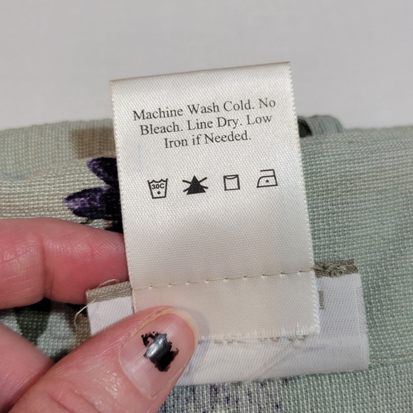 ColdWater Creek (Women's XL) Relaxed fit Floral Green Purple Button-down Shirt - Picture 7 of 7